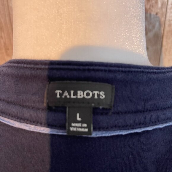 Talbots Navy Blue Sleeveless Knit Dress size Large - Picture 4 of 4